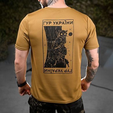 Потоотводная футболка Oblivion Tactical с принтом ГУР койот размер S buy92190bls-S фото