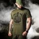 Потовідвідна футболка Oblivion Tactical з принтом Страху немає олива розмір XL buy91927bls-XL фото 5