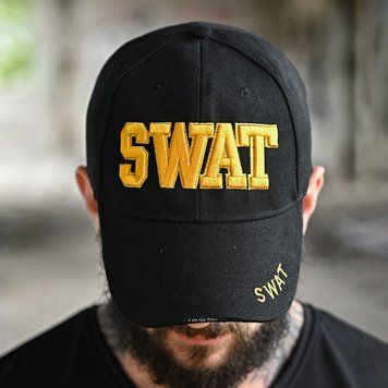 Бейсболка Swat з об'ємною вишивкою чорна розмір універсальний buy96407bls фото
