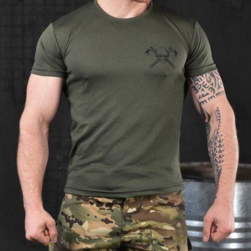 Мужская футболка с принтом Odin Army Two Coolmax олива размер S buy85608bls-S фото