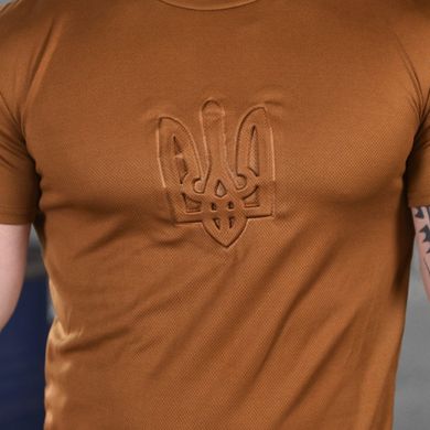 Чоловічий літній комплект Coolmax футболка з гербом + шорти койот розмір S buy87402bls-S фото