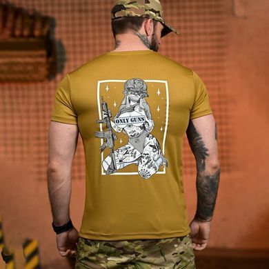 Потовідвідна футболка Selion з принтом Only Guns койот розмір 2XL buy96250bls-2XL фото