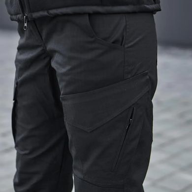 Жіночі штани з манжетами Military ріп-стоп чорні розмір 2XS bkr43443bls-1-2XS фото