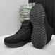 Чоловічі зимові кросівки з хутряним утеплювачем / Утеплене взуття із термотканини чорне розмір 41 buy56906bls-41 фото 2