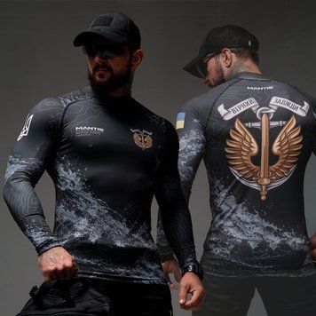 Лонгслів Mantis LS Combat Rashguard Marine Corps чорний розмір S-M buy97837-S-M фото