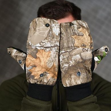 Тактические варежки с отстегивающимися пальцами Realtree Edge Softshell камуфляж размер универсальный buy94664bls фото