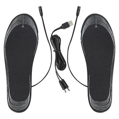 Электрические Термостельки на USB / Обрезные Стельки для обуви с подогревом размер 35-45  127164bls фото