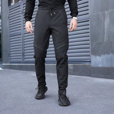 Костюм Pobedov Softshell на флісі Куртка з капюшоном + Штани чорний розмір S pobOWku11ba+PNcr489babls-S фото