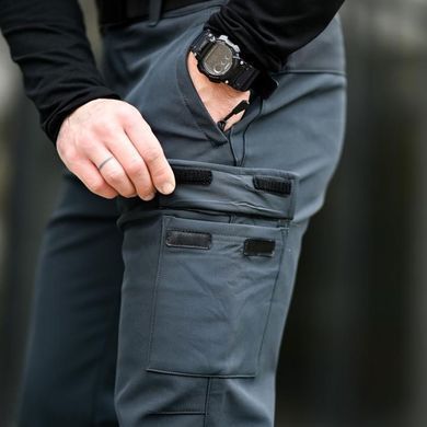 Штани-Джогери Mendos SoftShell сірі + Подарунок Ремінь чорний розмір M buy94229bls-M фото