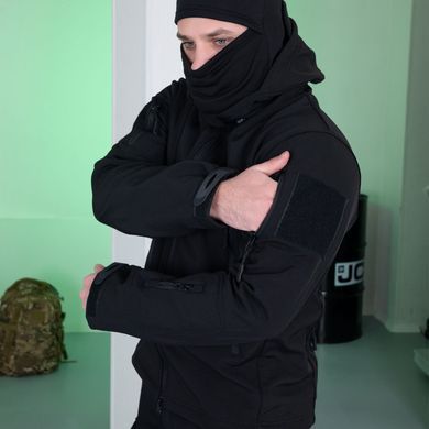 Тактична куртка Softshell з вентиляційними зонами чорна розмір S mil20033bls-S фото