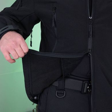 Тактична куртка Softshell з вентиляційними зонами чорна розмір S mil20033bls-S фото