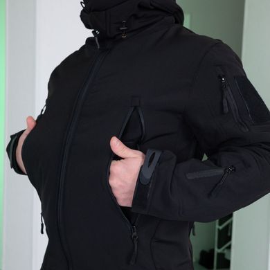 Тактична куртка Softshell з вентиляційними зонами чорна розмір S mil20033bls-S фото