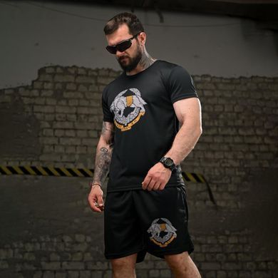 Тактичний комплект ССО з принтом Іду на Ви Футболка + Шорти чорний розмір M buy96633bls-M фото