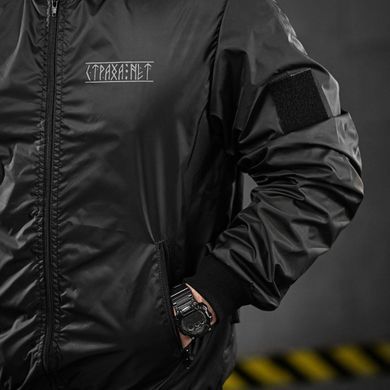 Ветровка Oblivion Tactical Defensive с принтом на груди и спине черная размер S buy91932bls-S фото