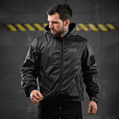 Ветровка Oblivion Tactical Defensive с принтом на груди и спине черная размер S buy91932bls-S фото