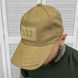 Стильная кепка 5.11 с липучкой под шеврон / Спортивная Бейсболка рип-стоп койот размер универсальный 14455bls фото 1