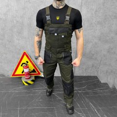 Мужской рабочий Комбинезон с отсеками для наколенников и дополнительными карманами олива размер L 14641bls-L фото