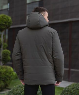 Зимова чоловіча Куртка Pobedov “Dzen” до -18°C з капюшоном на силіконі хакі розмір S 42395bls-S фото