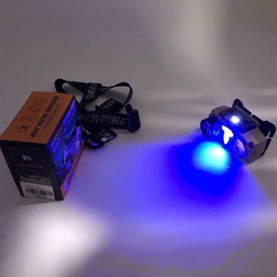 Налобний LED-ліхтар Bailong Luxury CH-8825-3P35+COB + RGB з датчиком руху та функцією Power Bank ws94649bls фото