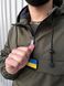 Чоловічий Анорак Terra з шевроном у вигляді Прапора України / Вітровка з капюшоном хакі розмір S 1182038294bls-S фото 7