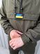 Чоловічий Анорак Terra з шевроном у вигляді Прапора України / Вітровка з капюшоном хакі розмір S 1182038294bls-S фото 5