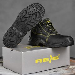 Мужские кожаные Ботинки с металлическим носком черные / Рабочая обувь размер 40 buy14635bls-40 фото