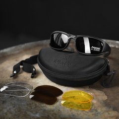 Защитные очки Daisy X7 с 4 сменными линзами и чехлом черные размер универсальный buy85604bls фото