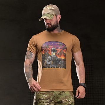 Потовідвідна футболка Born of War з принтом I&rsquo;m back койот розмір S buy96910bls-S фото