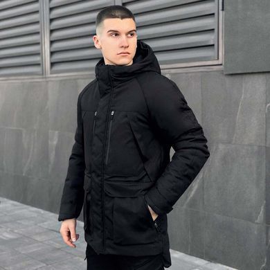Чоловіча зимова Парка Pobedov Seniora Udacha Gray Чорна розмір S pobOW55982622babbls-S фото