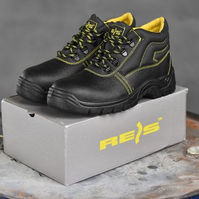 Чоловічі шкіряні Черевики із металевим носком чорні / Робоче взуття розмір 40 buy14635bls-40 фото