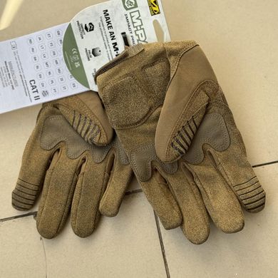 Летние перчатки Mechanix M-Pact с усиленными вставками и эластичными манжетами койот размер S for01196bls-S фото