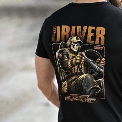 Потоотводная футболка Selion с принтом Driver черная размер XL buy96419bls-XL фото