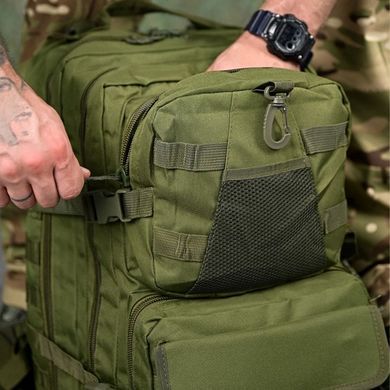 Тактичний штурмовий рюкзак Eagle 30 л з системою кріплення Molle олива 45х26х25 см buy93256bls фото