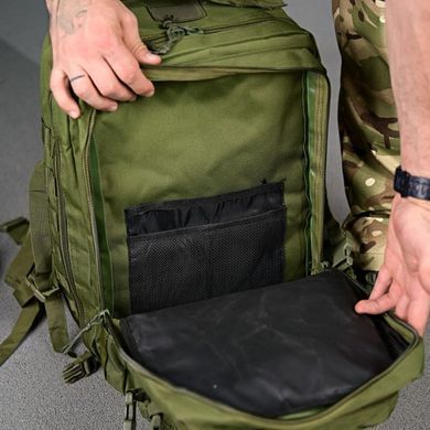 Тактичний штурмовий рюкзак Eagle 30 л з системою кріплення Molle олива 45х26х25 см buy93256bls фото