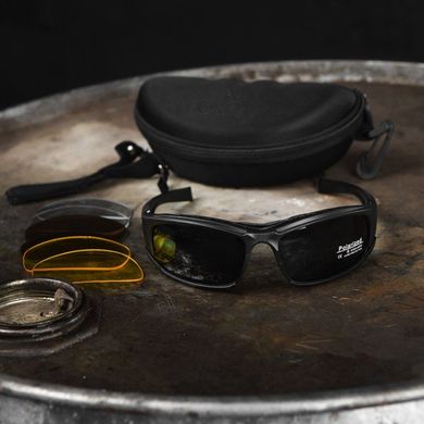 Захисні окуляри Daisy X7 з 4 змінними лінзами та чохлом чорні розмір універсальний buy85604bls фото