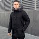 Чоловіча зимова Парка Pobedov Seniora Udacha Gray Чорна розмір S pobOW55982622babbls-S фото 1