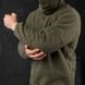 Мужской свитер на меху "Extra Lamb" олива размер M buy83295bls-M фото 5