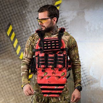 Плитоноска 7.62 Tactical Netflix Run у зборі з підсумками червона розмір універсальний buy93117bls фото