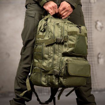 Тактичний штурмовий рюкзак MX 35 л з системою кріплення Molle олива buy97516bls фото