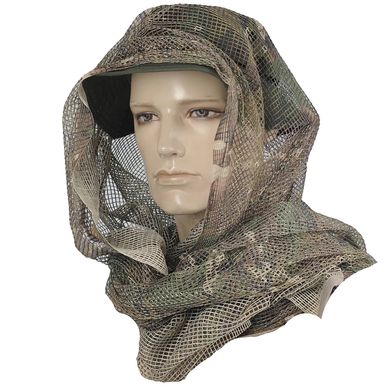 Багатофункціональний сітчастий шарф M-Tac Sniper Face Veil Scarf мультикам розмір 21 x 10 см for00963bls фото