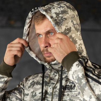 Спортивный костюм Army на флисе кофта + штаны с принтом пиксель размер S buy89187bls-S фото
