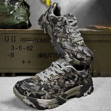 Тактические кроссовки Sneakers с сетчатыми вставками серый мультикам размер 41 buy92367bls-41 фото
