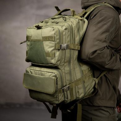 Тактичний штурмовий рюкзак MX 35 л з системою кріплення Molle олива buy97516bls фото