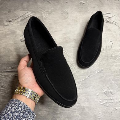 Замшеві лофери U.Spirit Orion на хутрі чорні розмір 40 Лофери 8221 чор/з(ч) хутроbls-40 фото
