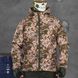 Чоловіча ультралегка Вітровка із мембранної плащівки / Водонепроникна Куртка з капюшоном піксель розмір 3XL 17077bls-3XL фото 1