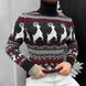 Мужской новогодний вязаный свитер "Deer Black/White" размер M buy59964bls-M фото 3