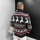 Мужской новогодний вязаный свитер "Deer Black/White" размер M buy59964bls-M фото 4
