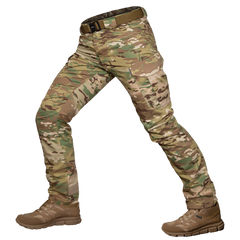 Чоловічі легкі Штани з 6-ма кишенями / Міцні Брюки Твіл мультикам розмір S 1502bls-S фото