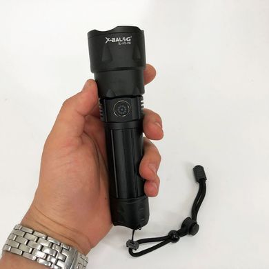 Ручной аккумуляторный фонарь Bailong BL-A75-P90 черный 15x5 см ws25783bls фото