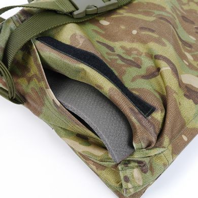 Щільний Каремат для сидіння Cordura з ременем / П'ятиточка трьохсекційна 10мм з системою MOLLE мультикам розмір 40х90см 8305bls фото